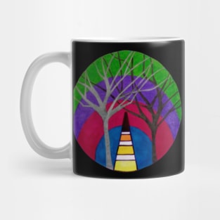 Geometric Art With Trees Mug